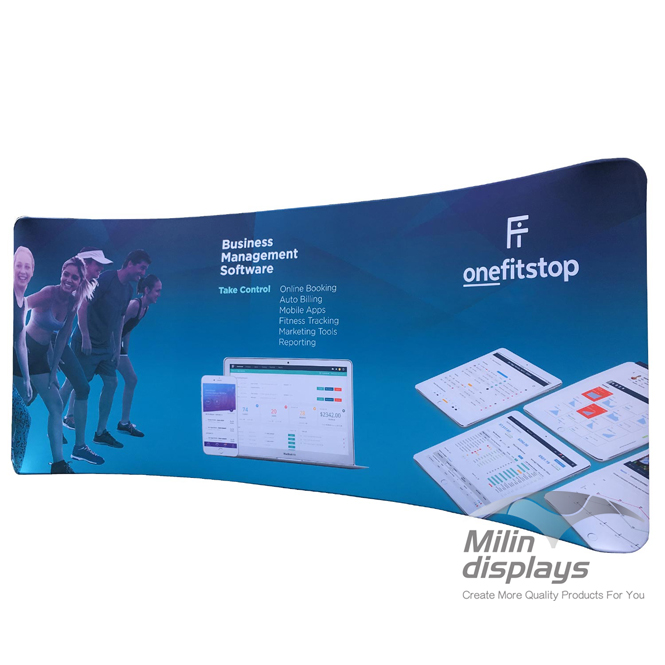 20 ft Curved Tension Fabric Displays
