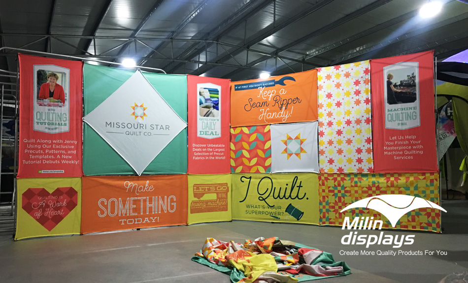 3D Snap Floor Display; Tension Fabric Displays; Trade Show Displays/Backdrops; backdrop stand.