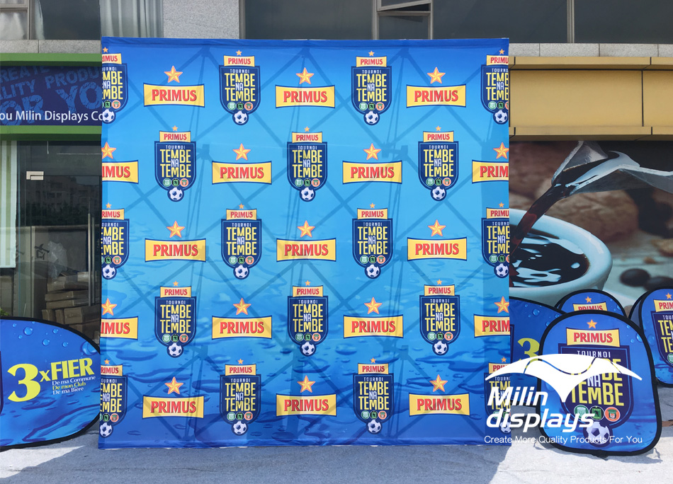 Pop Up Display，Tension Fabric Displays, Trade Show Displays/Backdrops, backdrop stand.