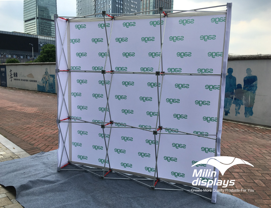 Pop Up Display，Tension Fabric Displays, Trade Show Displays/Backdrops, backdrop stand.