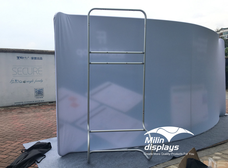 Serpentine Display, Trade Show Display, trade show conference booth, Backdrops backdrop stand, Exhibition booth.